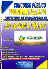 Apostila impressa concurso da Prefeitura de Parauapebas 2023 - Educador Físico