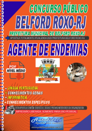 Apostila digital concurso da Prefeitura Municipal de Belford Roxo (RJ)  Agente de Combate as Endemias ACE