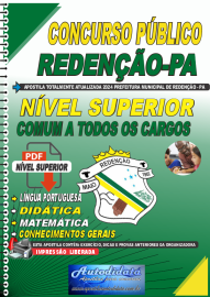 Apostila digital concurso Prefeitura de Redenco-PA 2024 - A todos os Cargos de Nvel Superior