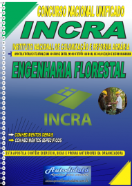 Apostila Impressa Concurso Nacional Unificado INCRA 2024 Engenharia Florestal 