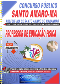 Apostila Digital Concurso Santo Amaro-MA 2022 Professor de Educação Física