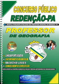 Apostila Impressa Concurso Pblico Prefeitura de Redeno - PA - 2020 Professor de Geografia