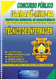 Apostila Impressa Concurso Igarap-Miri - PA 2024 Tcnico de Enfermagem