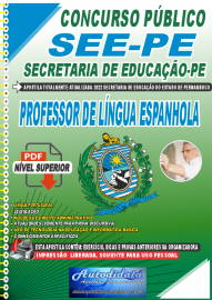 Apostila Digital Concurso Secretaria de Educao do Estado de Pernambuco SEE-PE 2022 Professor de Lngua Espanhola
