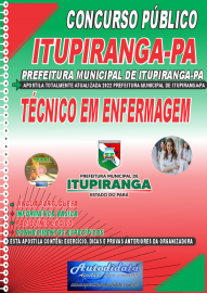 Apostila Impressa Prefeitura de Itupiranga - PA 2022 Técnico em Enfermagem