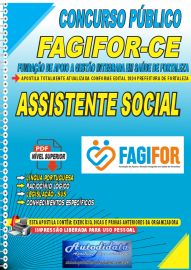 Apostila Digital Concurso FAGIFOR - CE 2024 Assistente Social
