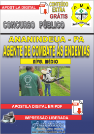 Apostila Digital Concurso de ANANINDEUA/PA 2019  Agente De Combate s Endemias - ACE