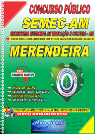 Apostila Digital Concurso SEMEC de Manacapuru - AM 2024 Merendeira