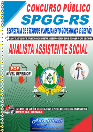 Apostila Digital Concuso Público SPGG-RS 2021 Analista Assistente Social
