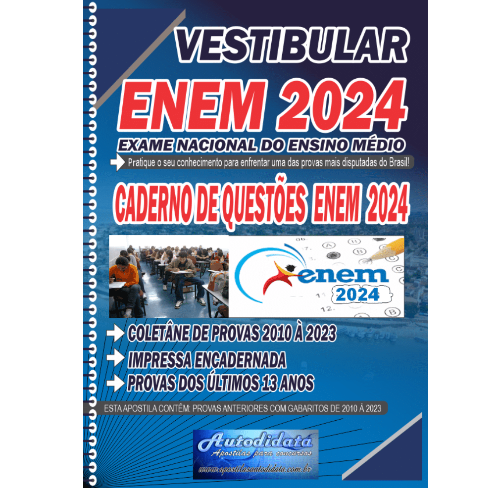 Apostila Impressa ENEM 2026 13 ANOS Provas + Gabaritos
