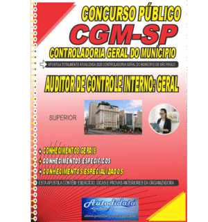 Apostila impressa concurso CGM SP 2025 – Auditor Municipal de Controle Interno área de especialização: Geral