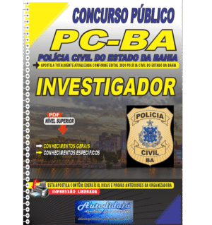 Apostila concurso PC-BA Bahia 2024 Investigador