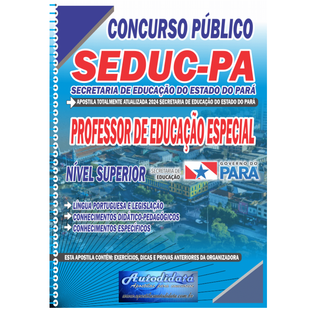 Apostila Concurso SEDUC – PA 2025 Professor de Educação Especial