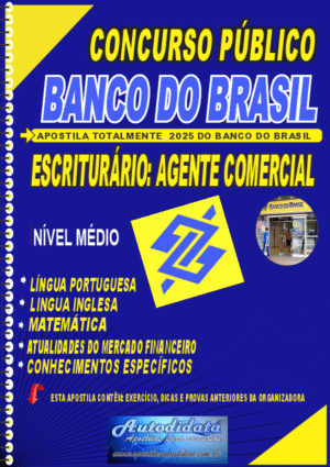 Apostila concurso do Banco do Brasil 2025 - Agente Comercial
