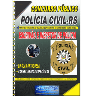 Apostila impressa concurso Polícia Civil-RS 2025 Escrivão e Investigador