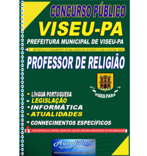 Apostila concurso Prefeitura de VISEU-PA 2025 Professor Religião