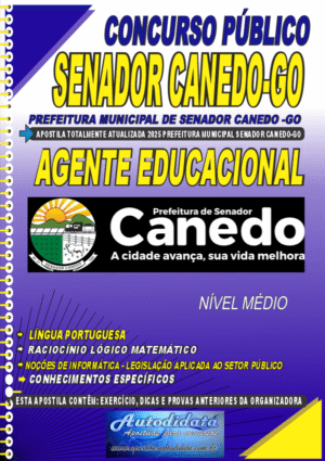 Apostila concurso Prefeitura de Senador Canedo - GO 2025 - Agente Educacional