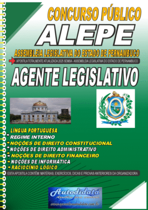 Apostila concurso Assembleia Legislativa Pernambuco 2026 Agente Legislativo