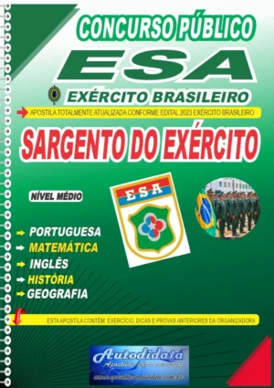 Apostila concurso Exército Brasileiro ESA 2026 - Sargento do Exército