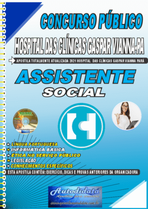 Apostila concurso FHCGV Hospital Gaspar Vianna 2026 Assistente Social