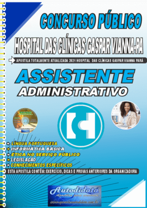 Apostila concurso FHCGV Hospital Gaspar Vianna 2026 Assistente Administrativo