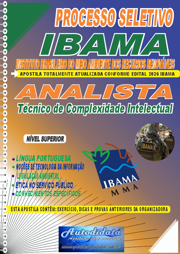 Apostila Processo Seletivo IBAMA 2026 - Analista Técnico de Complexidade Intelectual