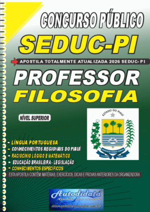 Apostila concurso Secretaria de Educação SEDUC-PI 2026 - Filosofia
