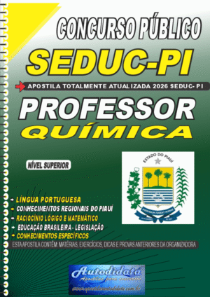 Apostila concurso Secretaria de Educação SEDUC-PI 2026 – Professor de Química