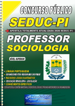 Apostila concurso Secretaria de Educação SEDUC-PI 2026 – Professor de Sociologia