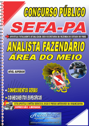 Apostila concurso SEFA-PA 2026 Analista Fazendário Área do Meio