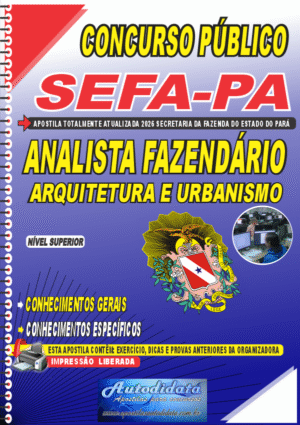 Apostila concurso SEFA-PA 2026 Analista Fazendário Arquitetura e Urbanismo