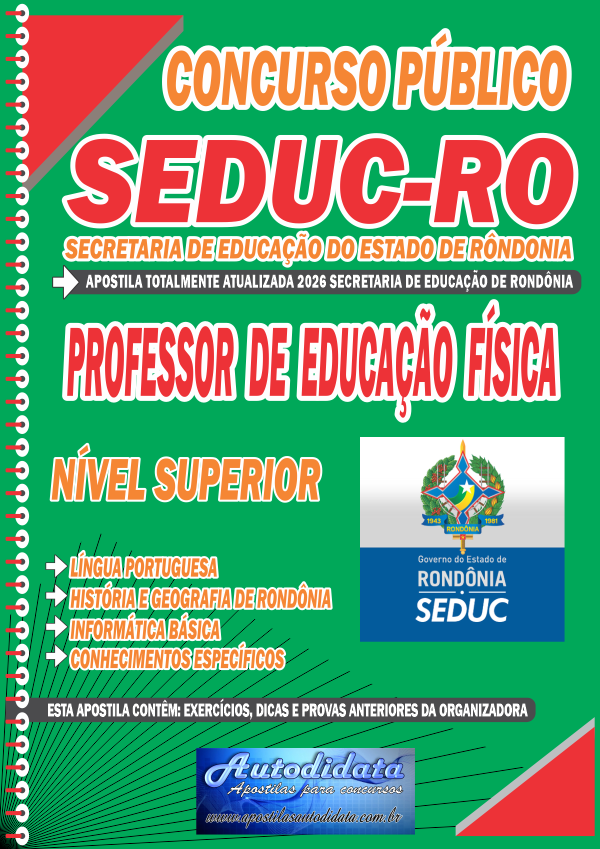 Apostila concurso SEDUC Rondônia 2026 – Professor de Educação Física