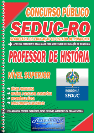Apostila concurso SEDUC Rondônia 2026 – Professor de História