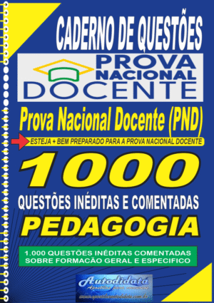 Alternative view of Apostila concurso Prova Nacional Docente 2026 PND CNU Professores Pedagogia