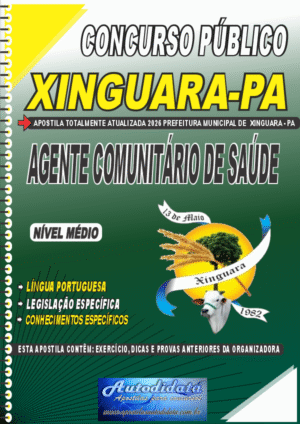 Apostila concurso da Prefeitura de Xinguara-PA 2026 – Agente de Saúde