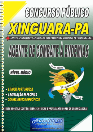 Apostila concurso da Prefeitura de Xinguara-PA 2026 – Agente de Endemias