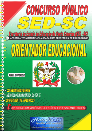 Apostila concurso Secretaria Educação Santa Catarina - SED/SC 2026 - Orientador Educacional
