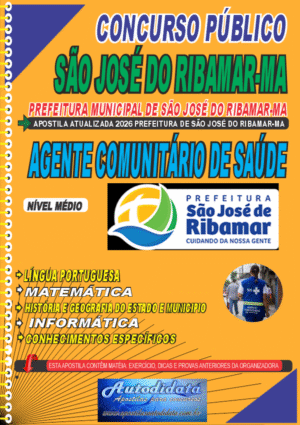 Apostila concurso São José de Ribamar - MA 2026 - Agente Comunitário de Saúde