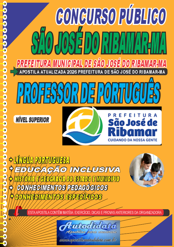 Apostila concurso São José de Ribamar - MA 2026 - Professor de Português