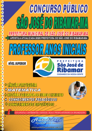 Apostila concurso São José de Ribamar - MA 2026 - Professor Ensino Fundamental Anos Iniciais