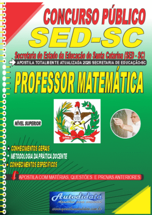 Apostila concurso Secretaria Educação Santa Catarina - SED/SC 2026 - Professor de Matemática