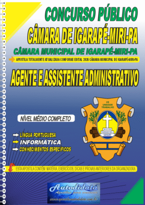 Apostila concurso Câmara Municipal de Iguarapé-Miri 2026 Agente Administrativo