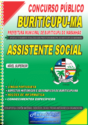 Apostila concurso de Buriticupu MA 2026 - Assistente Social