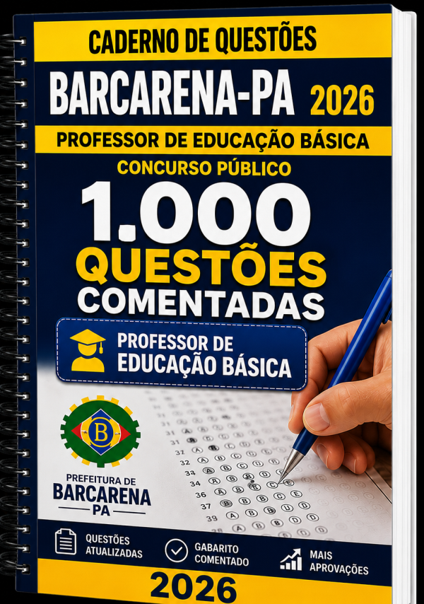 Apostila Caderno de Questões BARCARENA-PA 2026 – Professor de Educação Básica