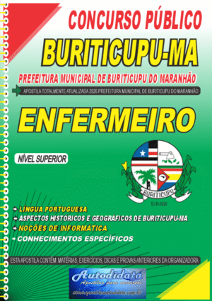 Apostila concurso de Buriticupu MA 2026 - Enfermeiro