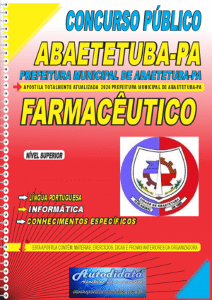 Apostila concurso Prefeitura de Abaetetuba PA 2026 Farmacêutico