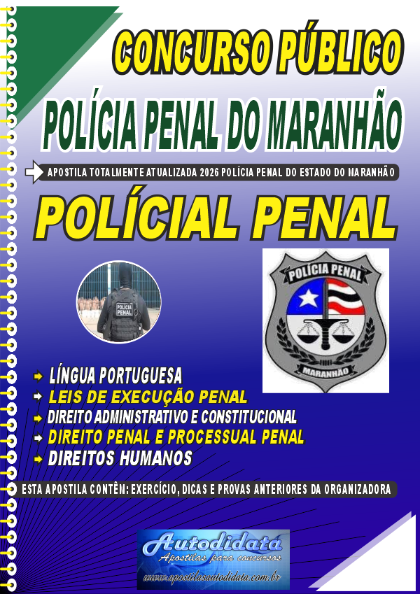 Apostila Concurso SEAP MA 2026 Inspetor Polícia Penal