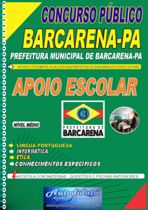 Apostila concurso de Barcarena PA 2026 Profissional de Apoio Escolar