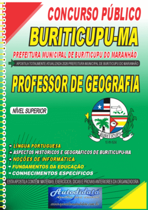 Apostila concurso de Buriticupu MA 2026 - Professor de Geografia