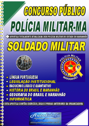 Apostila concurso Polícia Militar do Maranhão PM-MA 2026 - Soldado